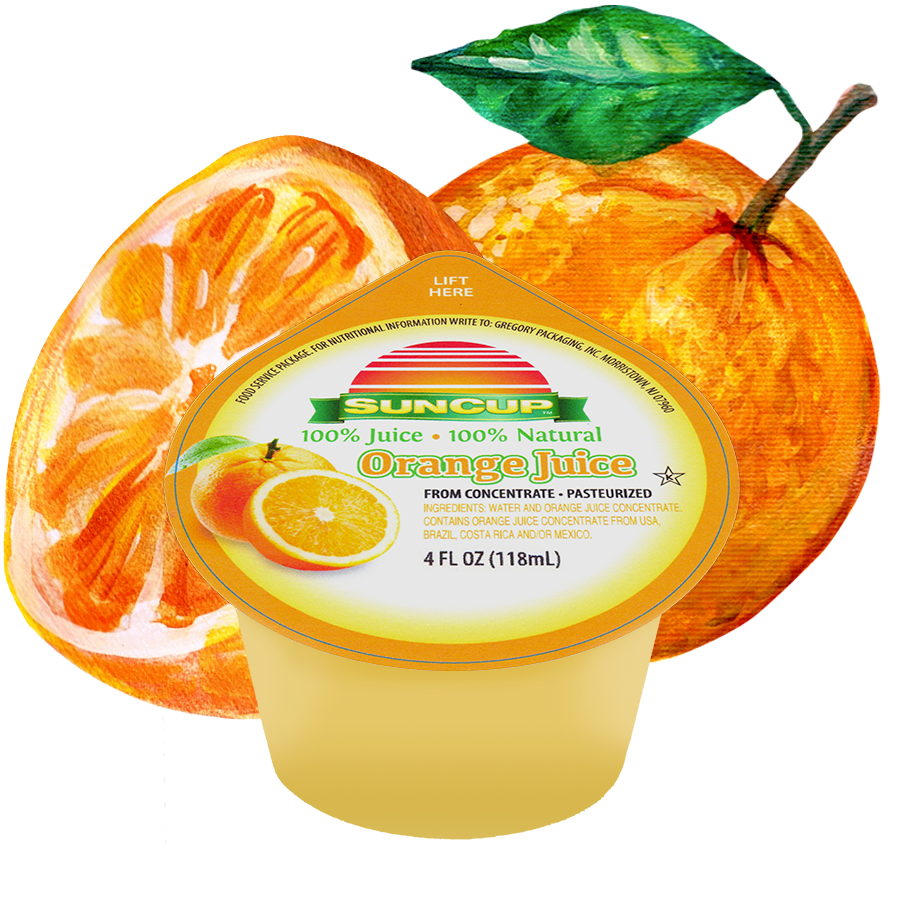 Calories in cup deals of orange juice